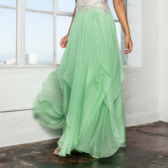 Sweetheart Neck Sequin Bodice Prom Dress GSGL2092 - Picture 8 of 9